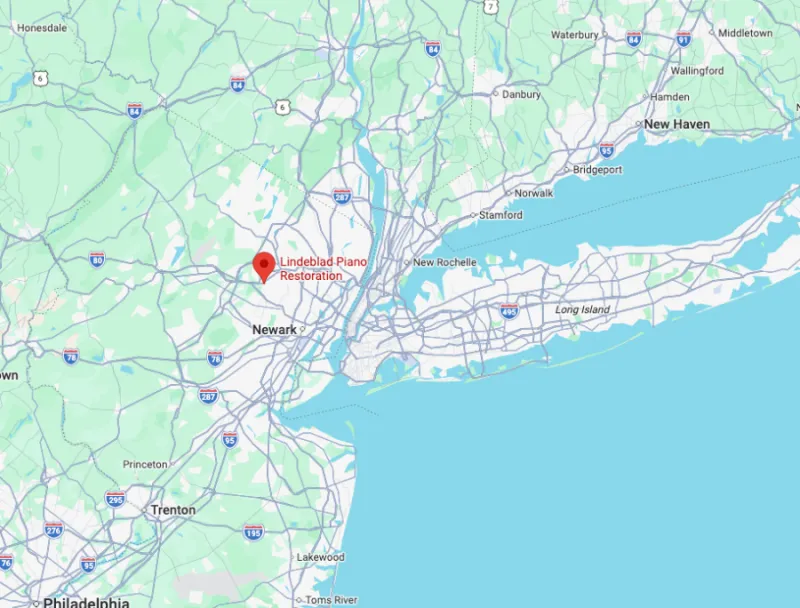 Lindeblad Piano Restoration, Pine Brook, NJ map